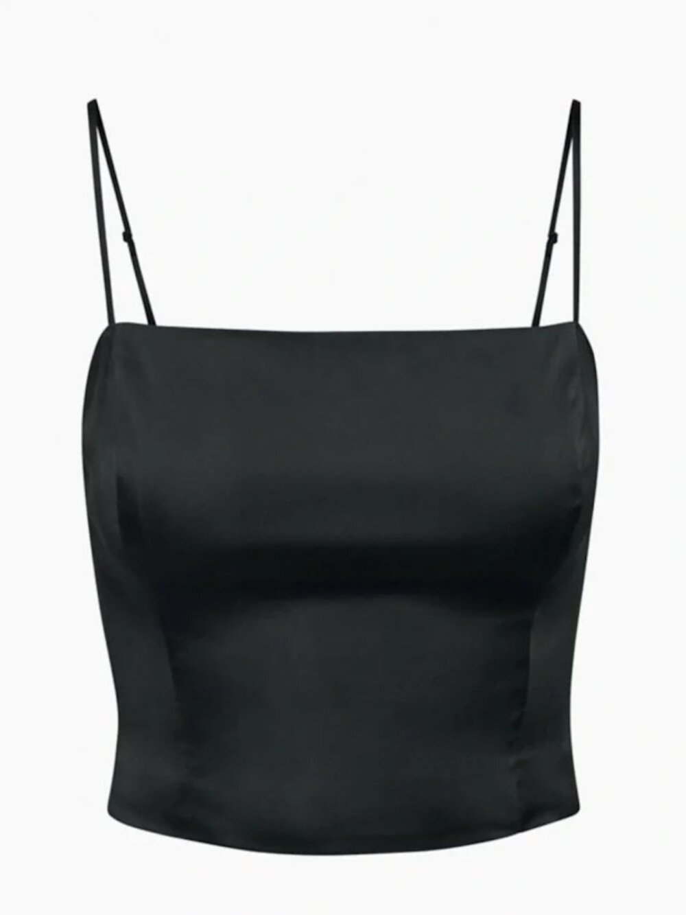 Aritzia Sunday Best Shimmer Satin Black Camisole XXS - Picture 5 of 6